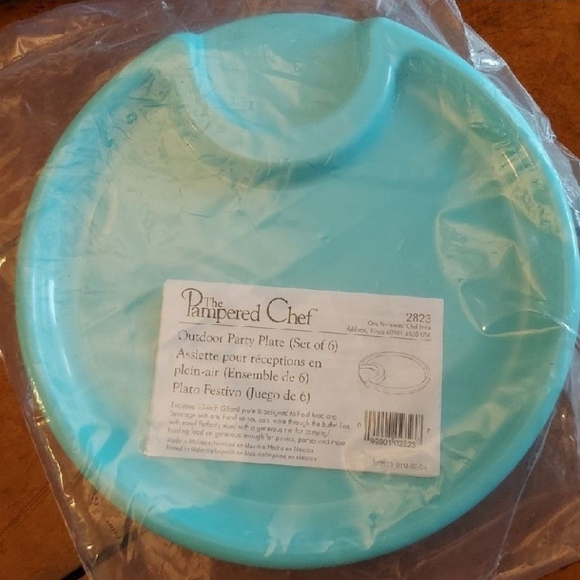 NEW | THE PAMPERED CHEF | PARTY PLATES | SET OF 6 - Picture 2 of 4